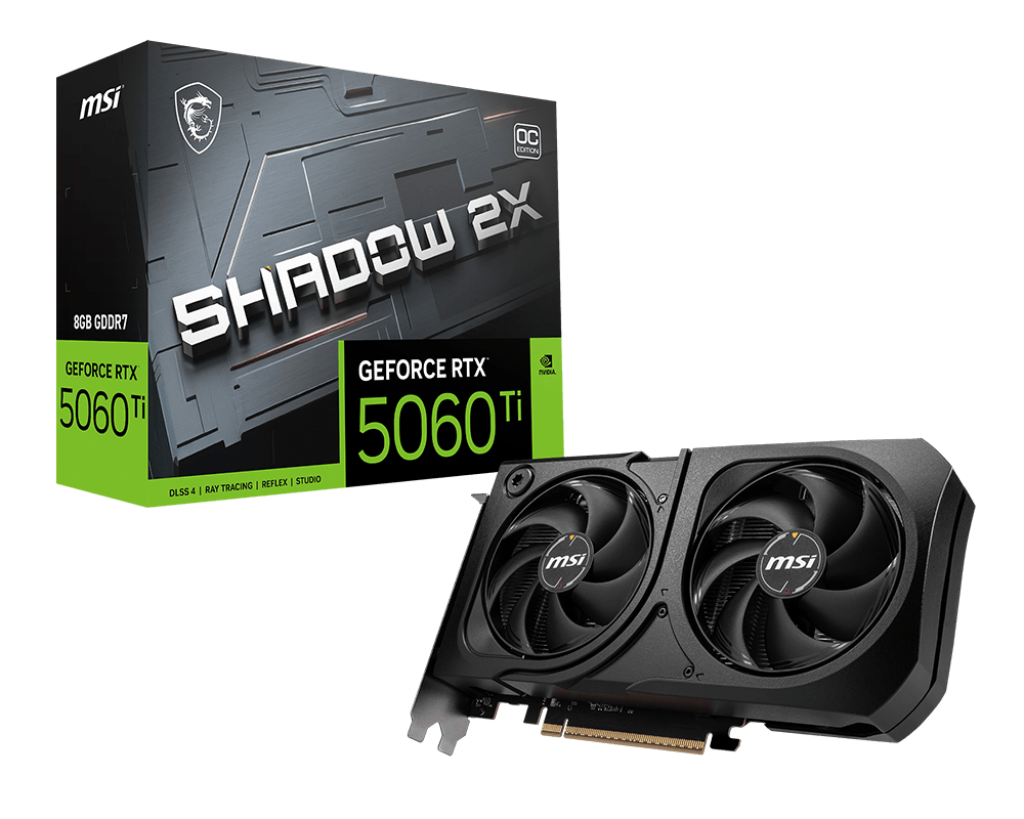 MSI GeForce RTX 5060 Ti Shadow 2X 8GB