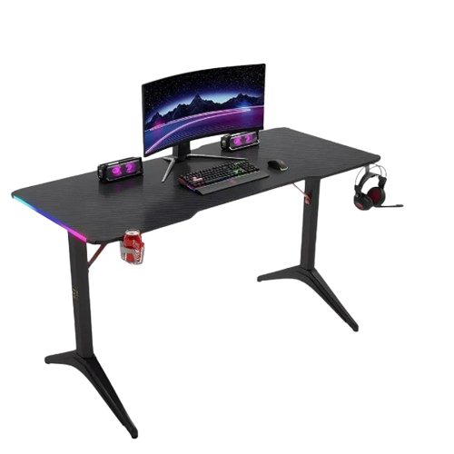 d2208 gaming table 120/60 rgb black
